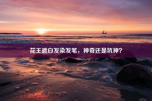 花王遮白发染发笔，神奇还是坑神？