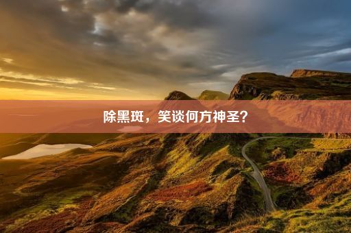 除黑斑，笑谈何方神圣？