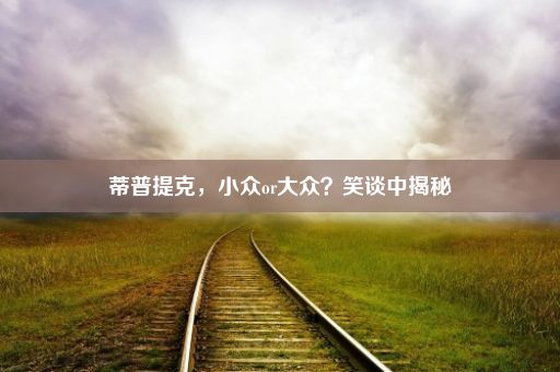 蒂普提克，小众or大众？笑谈中揭秘