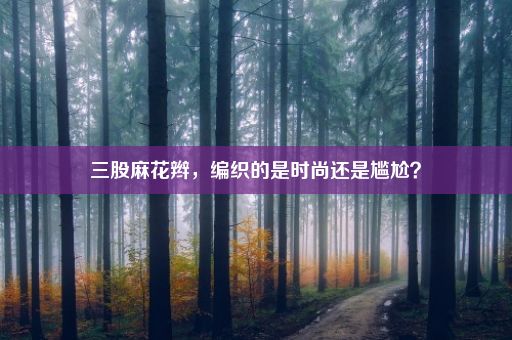 三股麻花辫，编织的是时尚还是尴尬？