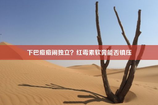 下巴痘痘闹独立？红霉素软膏能否镇压