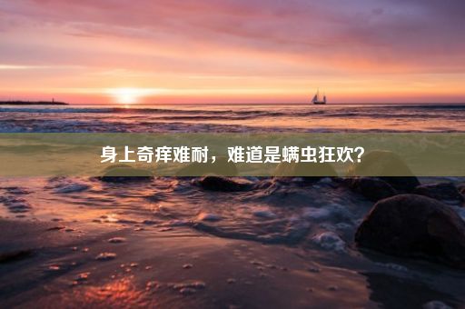 身上奇痒难耐，难道是螨虫狂欢？