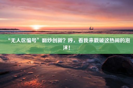 “无人区编号”翻炒创新？哼，看我来戳破这热闹的泡沫！