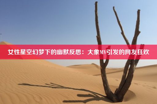 女性星空幻梦下的幽默反思：大象MV引发的网友狂欢