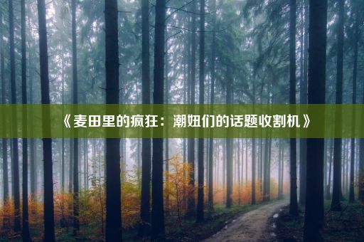 《麦田里的疯狂：潮妞们的话题收割机》