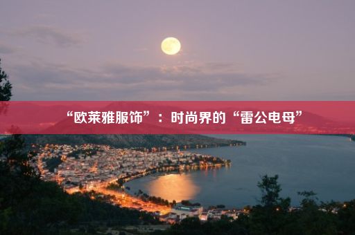 “欧莱雅服饰”：时尚界的“雷公电母”