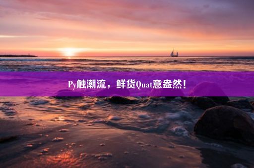 Py触潮流，鲜货Quat意盎然！